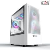 Thùng máy Jetek Game – X1 Tặng 3 Fan RGB (Trắng)