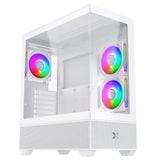 Thùng máy Xigmatek Alphard ATX - Trắng | Kèm sẵn 3 fan (EN 43826)