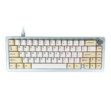 Bàn phím cơ gaming XinMeng M66 | 3 Mode, TKL, Linear Switch, RGB, Silver, Vỏ nhôm, Hot swap
