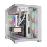 Thùng máy Gamdias GC10M V2 ARGB M-ATX (Kèm Sẵn 3F ARGB) - Trắng