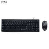 Bàn phím giả cơ văn phòng Logitech MK200 | Có dây, Fullsize, Black