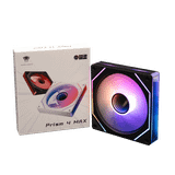 Quạt tản nhiệt PC Leopard Prism 4Max | Fan lẻ 120mm, ARGB, Gió ngược, Đen