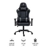 Ghế gaming E DRA Level E EGC229 | Đen xám, 150kg, Chân xoay, Da PU