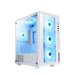 Thùng máy Magic GM-01 White | Micro ATX, sẵn 4 fan RGB