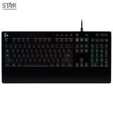 Bàn phím giả cơ gaming Logitech G213 Prodigy | Có dây, Fullsize, RGB, Black