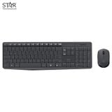 Bàn phím giả cơ văn phòng Logitech MK235 | Wireless, Fullsize, Black