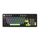 Bàn Phím Cơ Không Dây Machenike KG98 Tri-Mode RGB | Black Green | Purple-Gold Switch