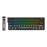 Bàn phím gaming Dare-U EK60 | Rapid Trigger, Có dây, YULONG / FIRE Magnetic Switch, RGB, Đen