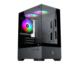 Thùng máy Xigmatek View II 3F M-ATX | Màu đen