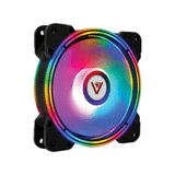 Quạt tản nhiệt PC VSP V306 | Fan lẻ 120mm, RGB, Đen