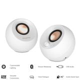 Loa Creative Pebble Pro | Bluetooth, Trắng (51MF1710AA003)