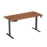 Bàn nâng hạ Manson SmartDesk 1m6 | Khung đen, Mặt gỗ Walnut