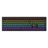 Bàn phím cơ gaming Akko 3108 SR Black Shine Through | Có dây, Fullsize, Clicky Switch, RGB, Black
