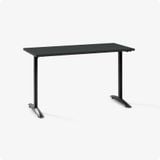 Bàn văn phòng HYPERWORK Core Desk 1m4 | Thép, Mặt bàn P1PB, Khung đen / Mặt đen